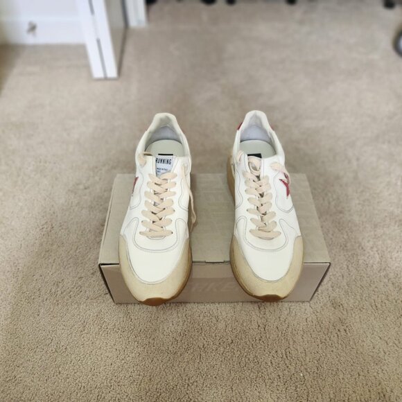 Golden Goose Men's Running Sole with leather star and heel tab with red print - Picture 5 of 8